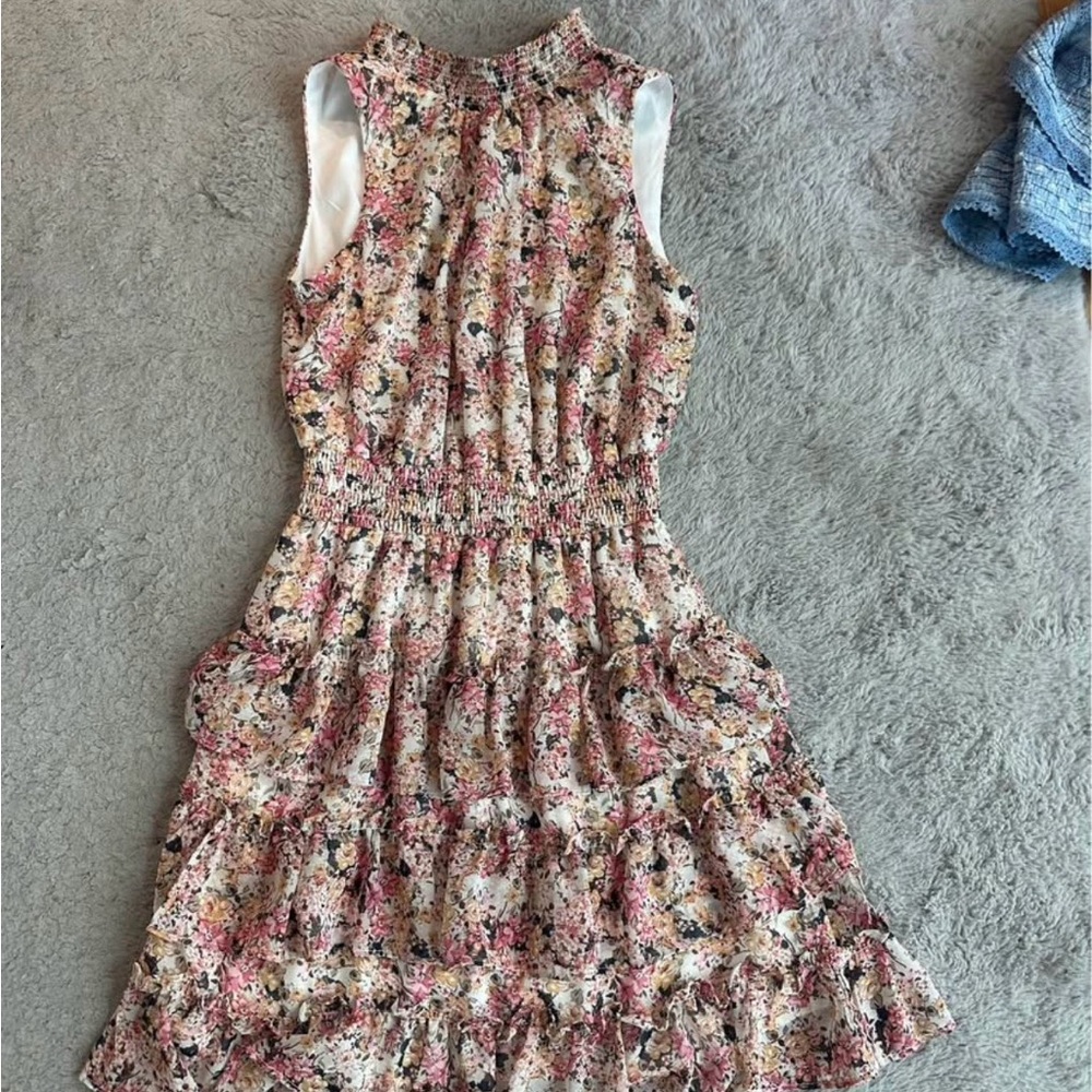 MSK Petite Floral Smocked Dress